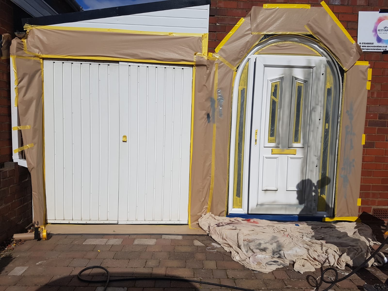 Garage Door Spraying Warwick, Kenilworth, Leamington Spa, Nuneaton