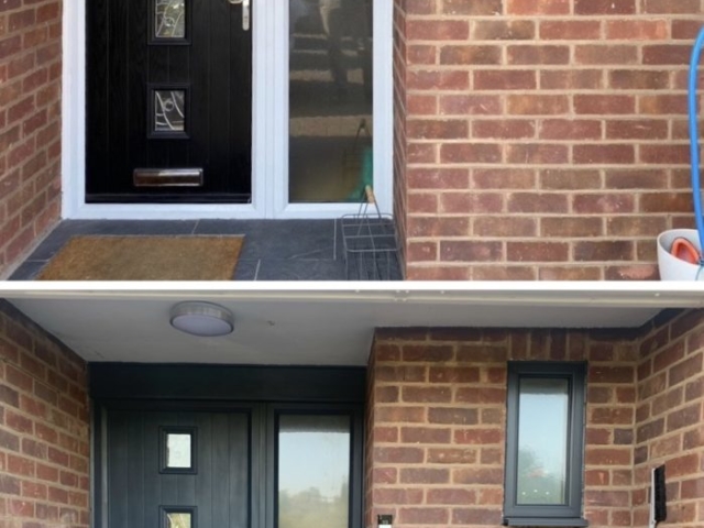 UPVC Door Spraying