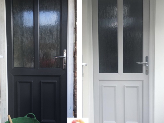 UPVC Door Spraying